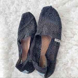 Black Crochet Toms